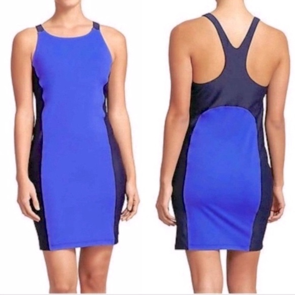 Athleta Caspian Colorblock Racerback Swim Dress
